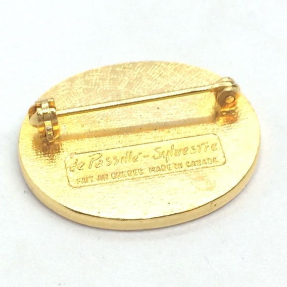 3/$30 VINTAGE DE PASSELLE SYLVESTRE BROOCH PIN ENAMEL PEACOCK BIRD CANADA - Picture 7 of 9